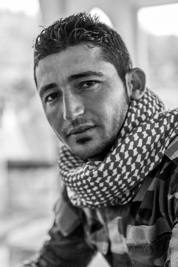 A peshmerga soldier at Lalish, Iraqi Kurdistan