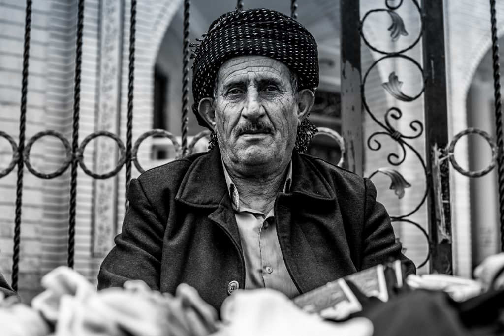 An older man in Sulaymaniyah, Iraq